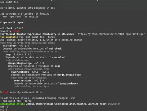 Solana: Yarn/Npm package vulnerabilities upon initializing a new Anchor project